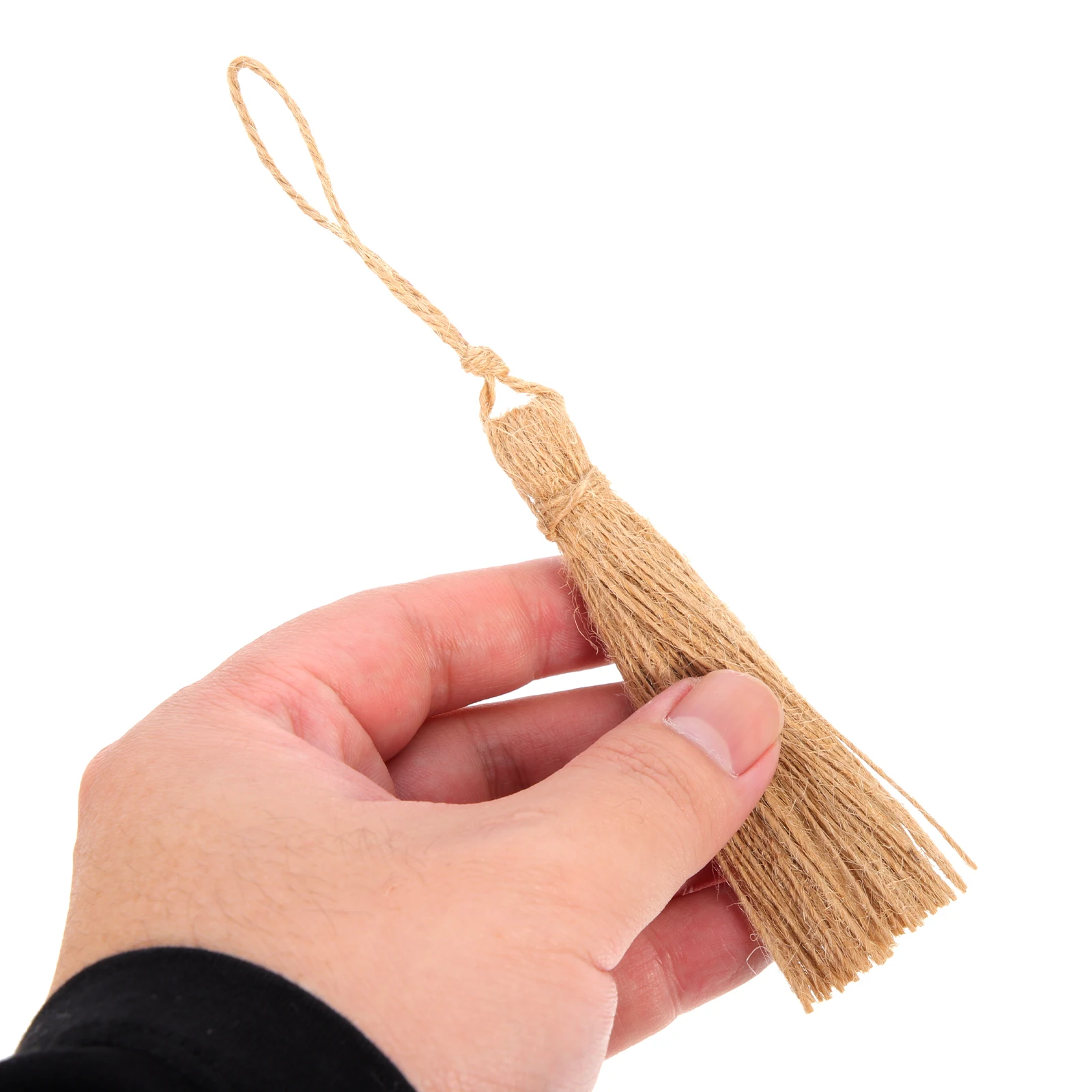 

6pcs Jute Rope Tassel Thick Drawstrings Macrame Fringe Hanging Decor Curtain Tieback Party Wedding Fall Home Craft