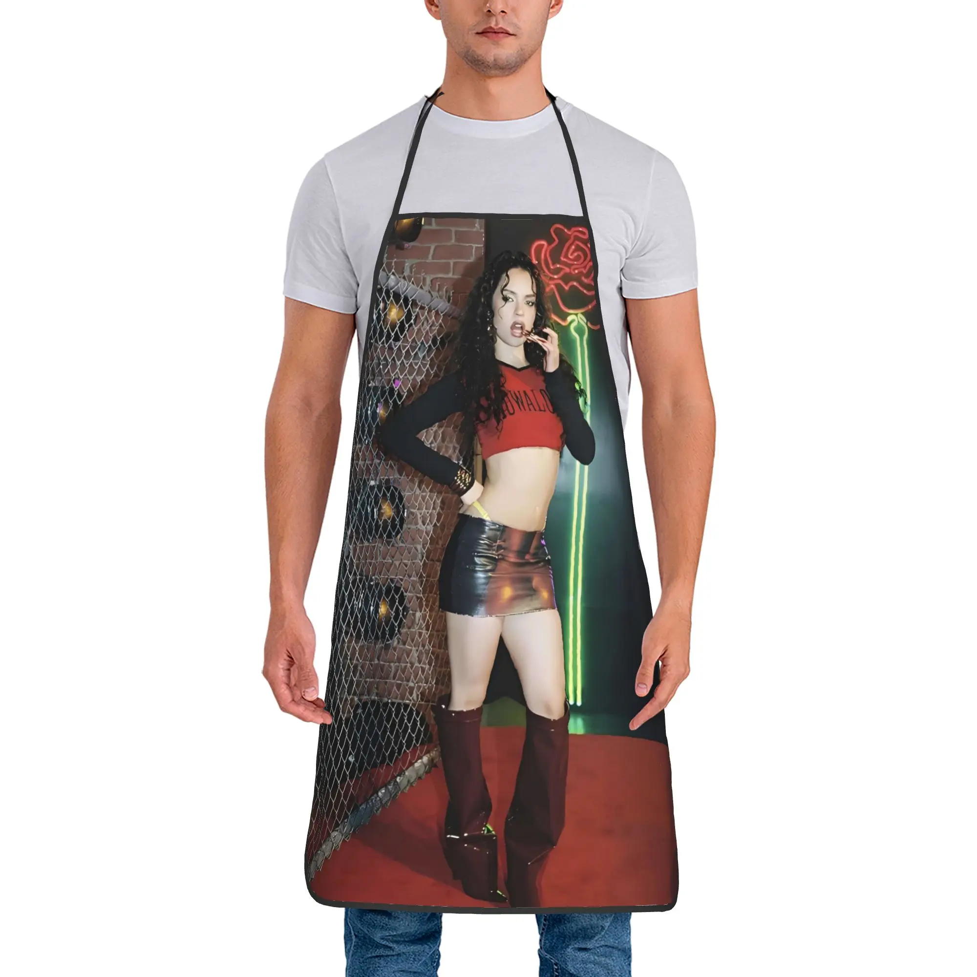 

Фартуки KATSEYE для взрослых без карманов: Манон, Лара, София, Меган, Юнчхэ. Кухонные аксессуары для приготовления пищи и барбекю.