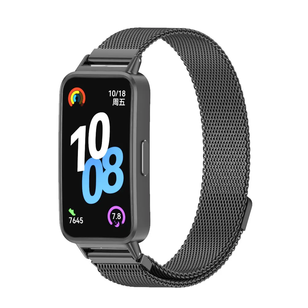 Correa de reloj de Metal para Huawei Band 10, correa para Huawei Band 9, accesorios de repuesto de acero inoxidable
