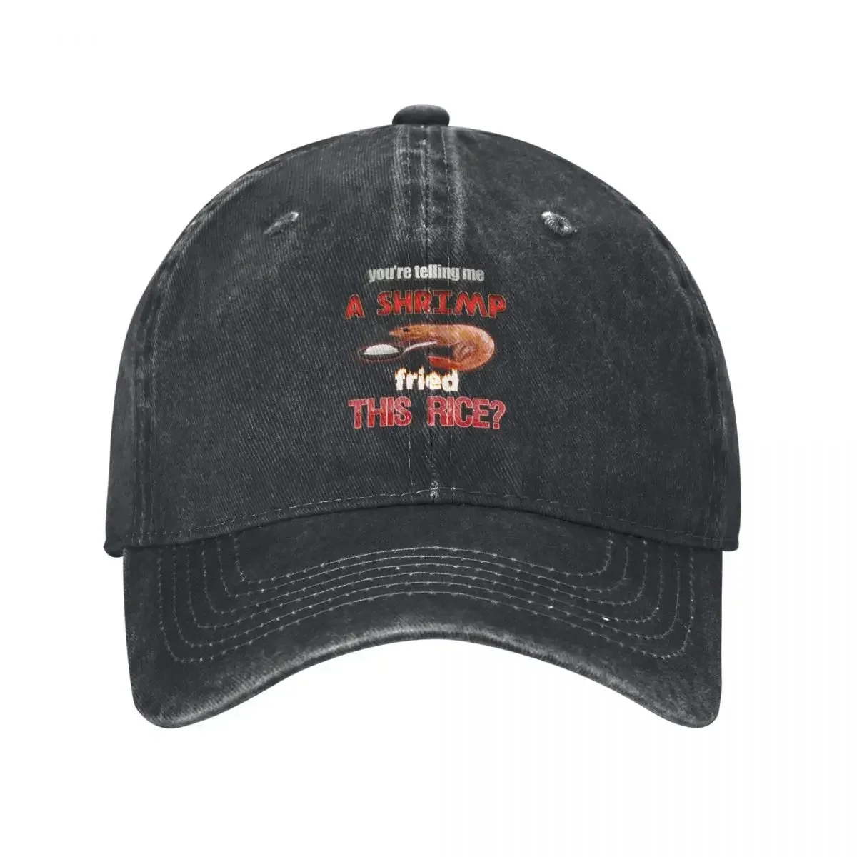 

You're Telling Me A Shrimp Fried This Rice Dad Joke Pun Baseball Cap summer hat Bobble Hat For Men Women's