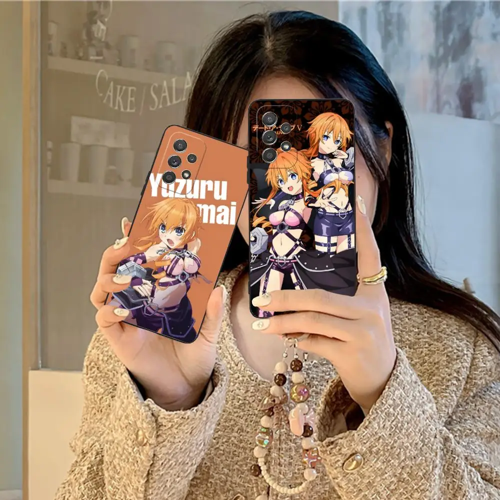 Date a Live Yamai Kaguya Phone Case for Samsung Galaxy M55 54 42 35 34 33 32 23 22 15 14 13 12 F55 5G Colorful Cover Luxury