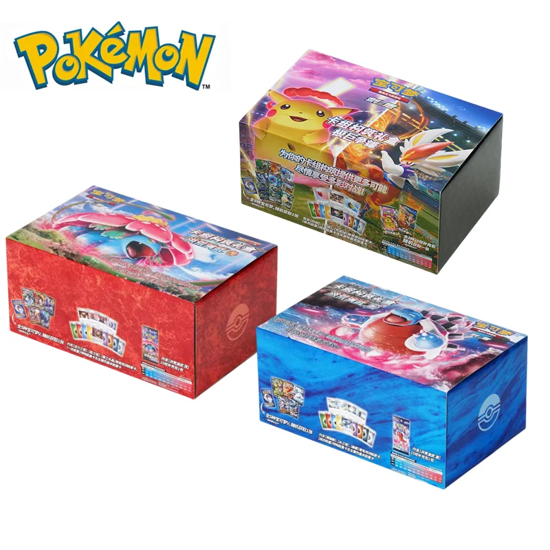 Originals Pokemon Card Game Pikachu Trading Booster Box Chinese Venusaur Blastoise Battle Cards Collection Gift