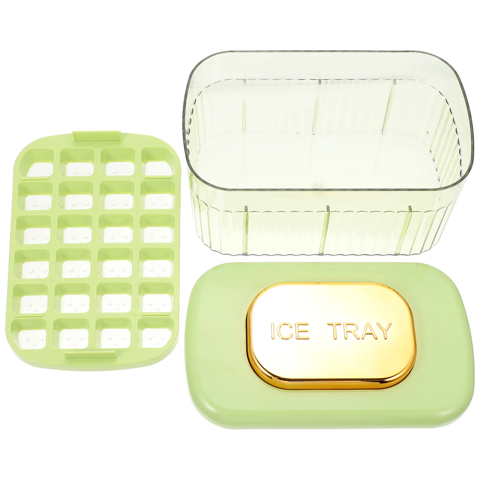 

1 set Cube Mold Quick Demolding PP Material Small Size Home Hotel Freezer Ice Box Convenient Ice Tray Storage Kitchen Bar Tools