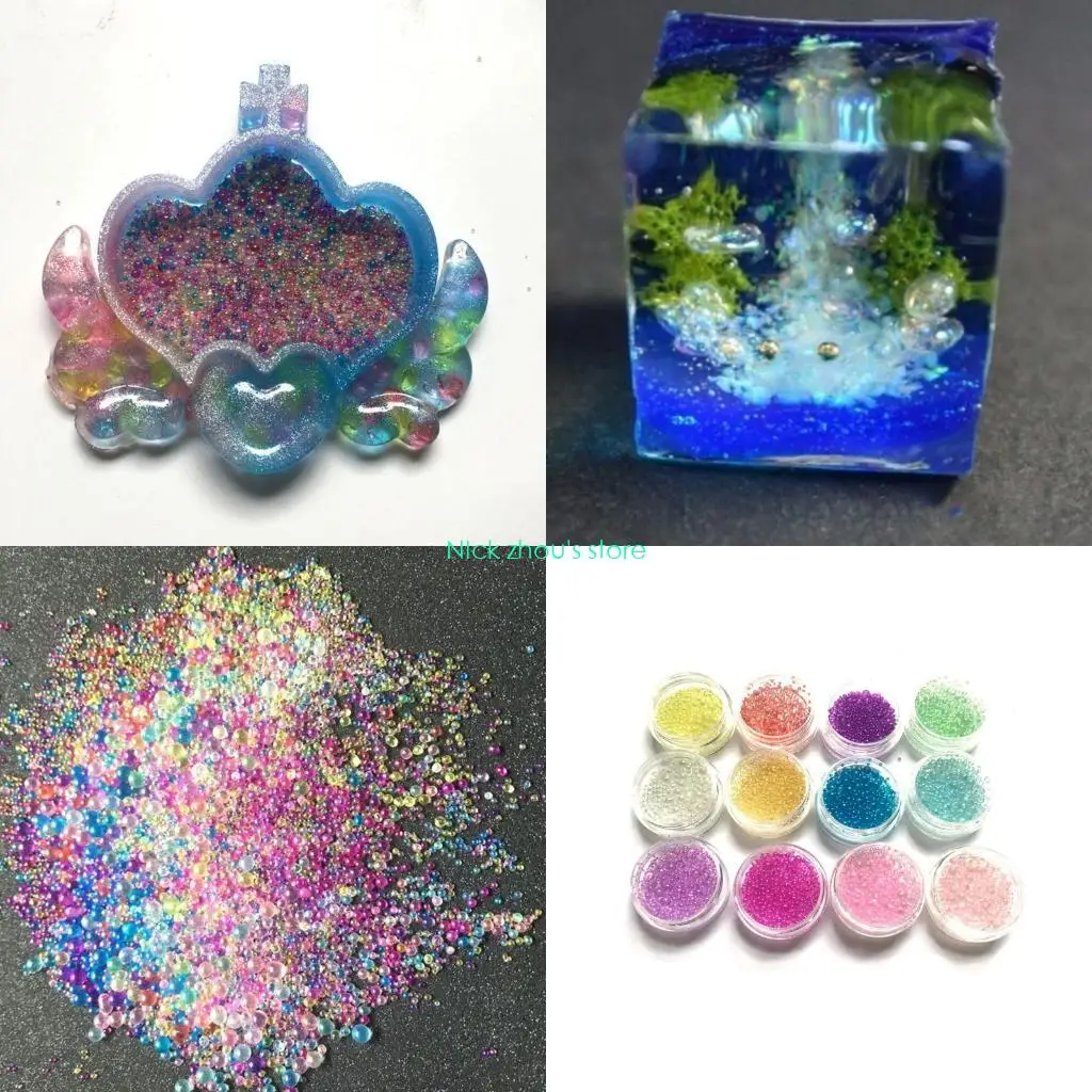 

E15E Color UV Resin Imitation Blister Bubble Beads Filling Material