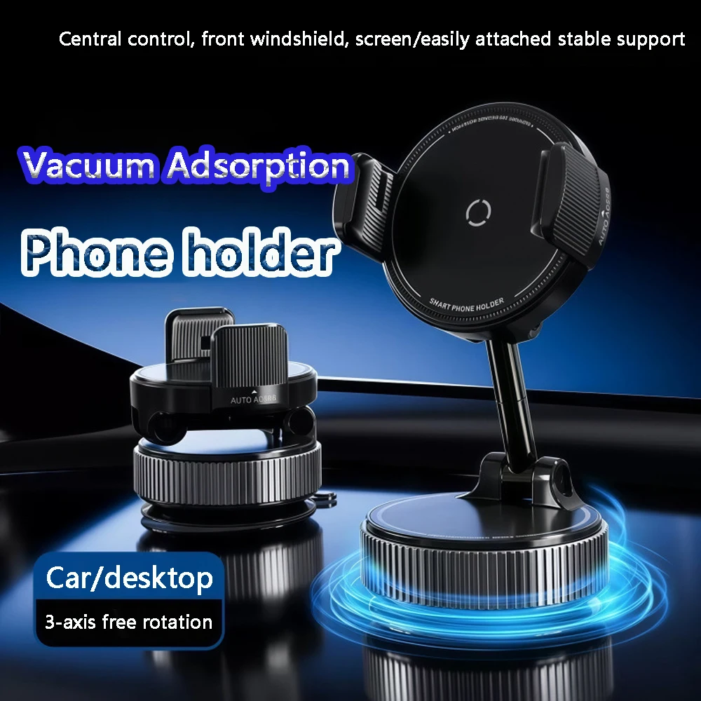 Car Phone Holder 360°/180°Rotatable Phone Holder Foldable Design,Vacuum Suction Cup Perfect for Car Dashboard Suction Cup Bracke