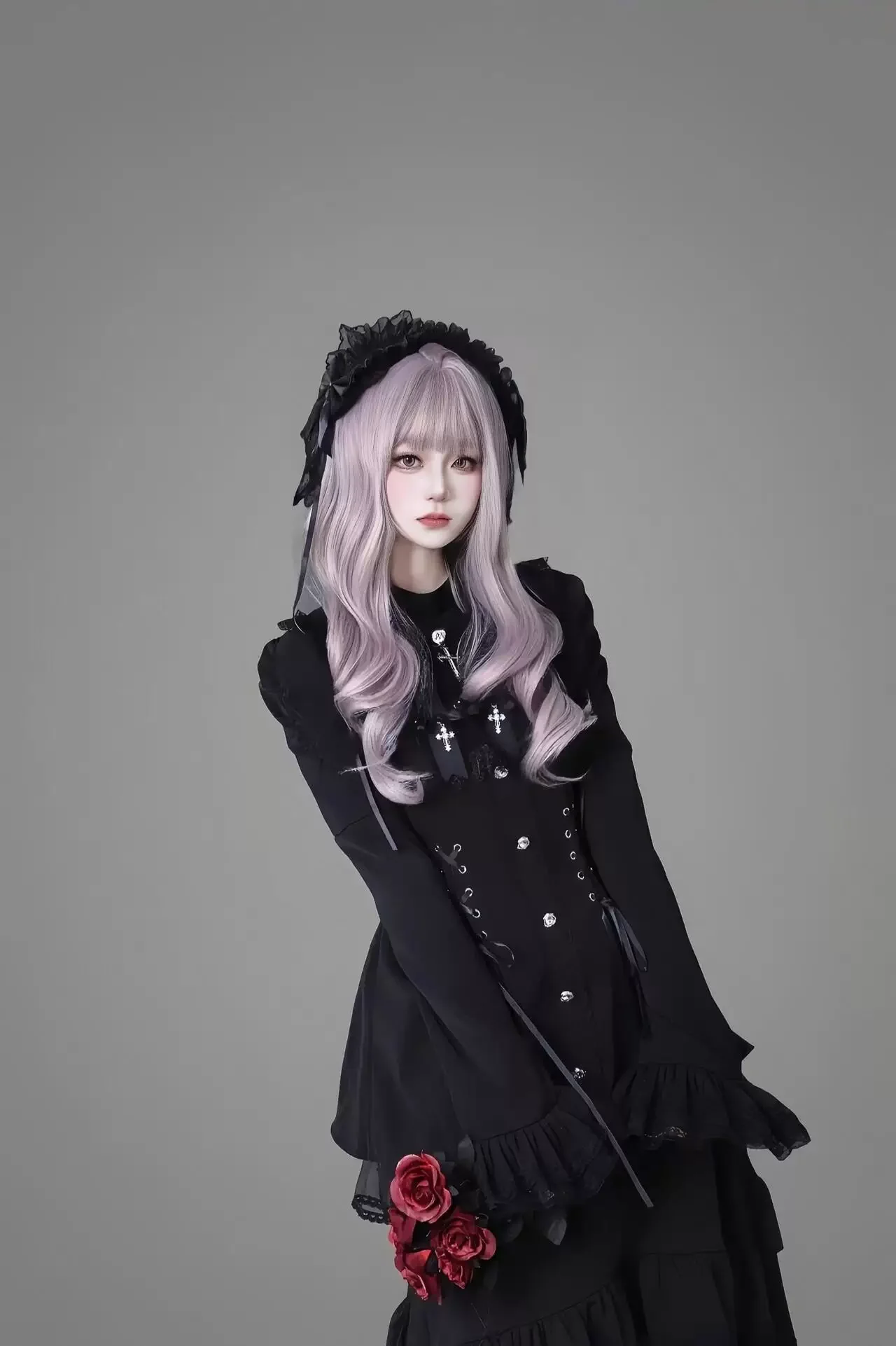 Coalfell Y2k Aesthetic Lolita Bow Dress Shorts Set Japanese Gothic Lace Flare Sleeve Button Shirt Dress Punk Party Mini Dress