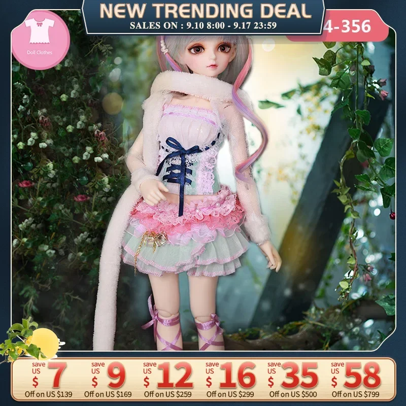 

Doll BJD Clothes 1/4 Dress Beautiful Clothes Summary Link For Minifee Fairyline Girl Body accessories Fairyland YF4-355 YF4-356