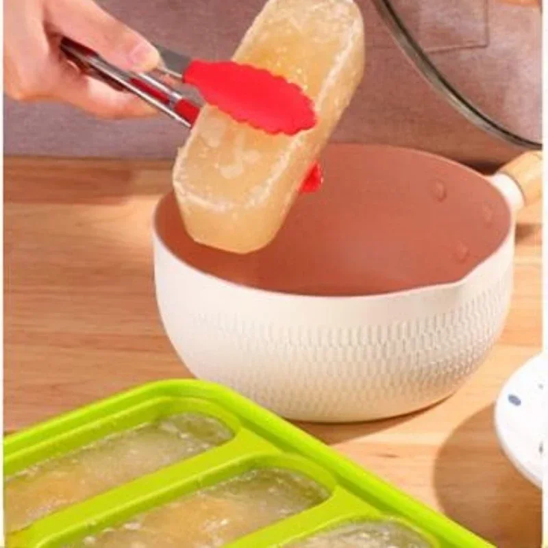 Giant Storage Food Silicone Molds Meal Sauce with Lid Silicone Freezer Trays Extra Large Soup Ice Cube Tray Food Freezing Molds