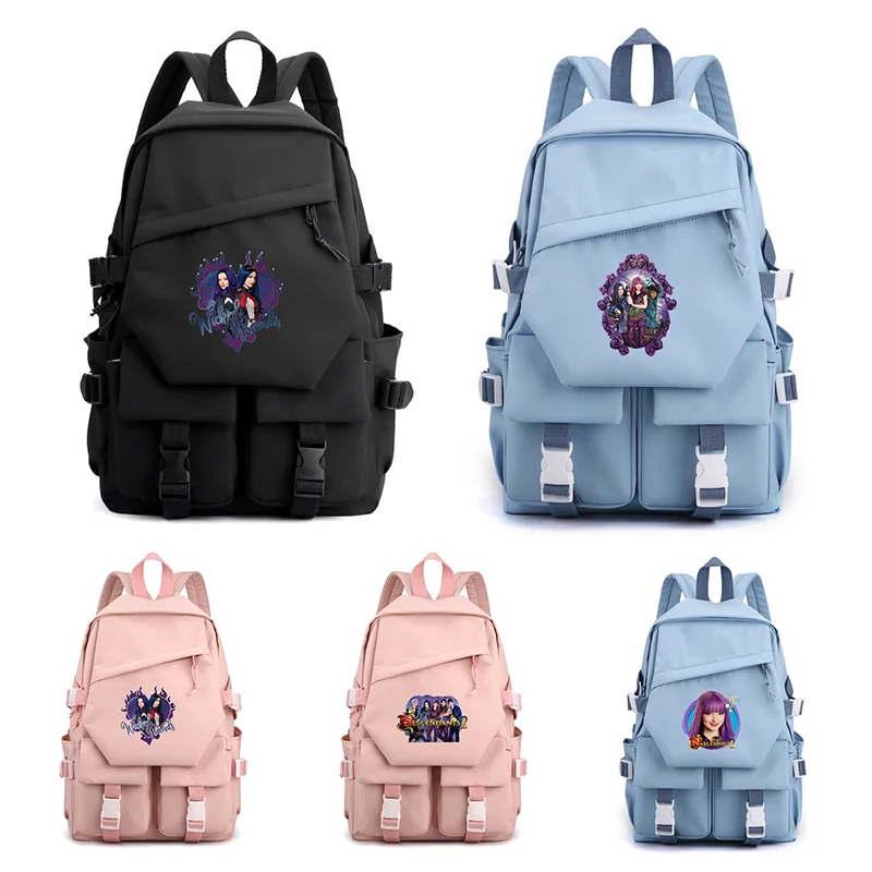 

Disney Descendants Backpacks Kids Boys Girls School Bags Cartoon Bag Student College Bookbag Kindergarten Rucksack Travel Casual