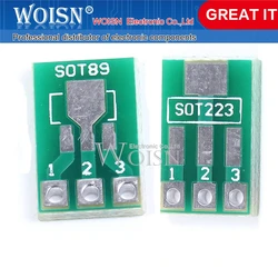 50PCS SOT89 to DIP SOT223 to DIP adapter board 1.5mm pitch pin spacing SMD universal board