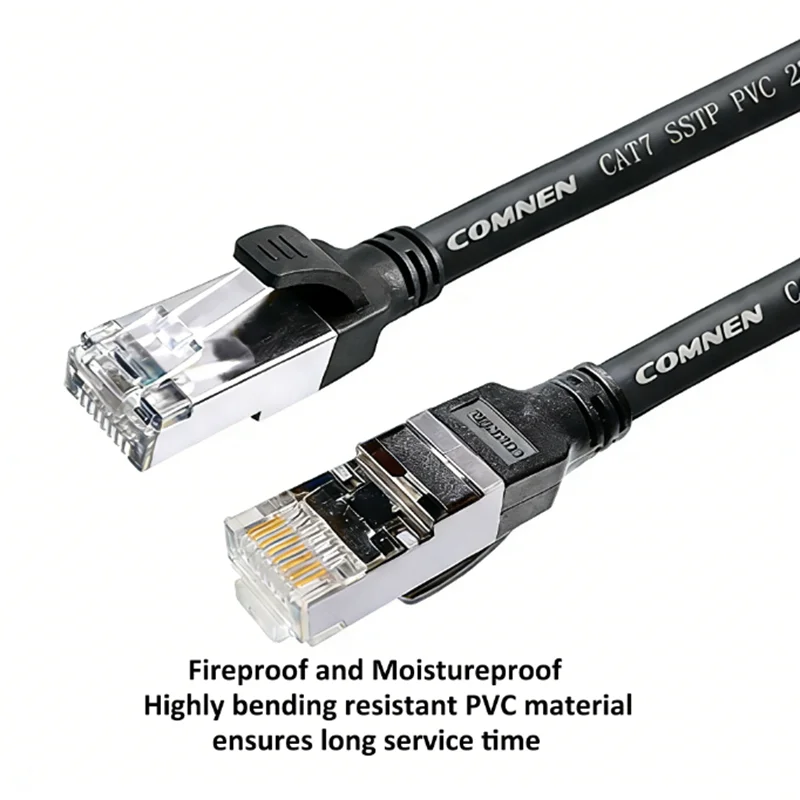 Propatch Cat7 Ethernet Cable  SSTP Shielded 10Gbps 600MHz RJ45 Patch Cord, High Speed Network Cable for Modem/Router/Gaming/PC