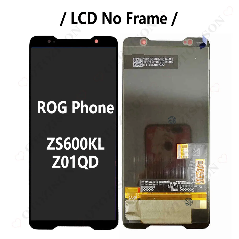AMOLED For Asus ROG Phone 7 6 5 3 2 LCD With Frame ROG II III