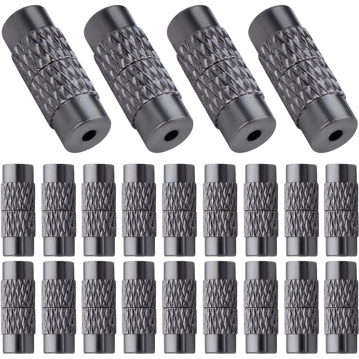 

50 шт. винтовых застежек-трубок из латуни, концевики для шнуров, декоративные аксессуары для изготовления браслетов своими руками