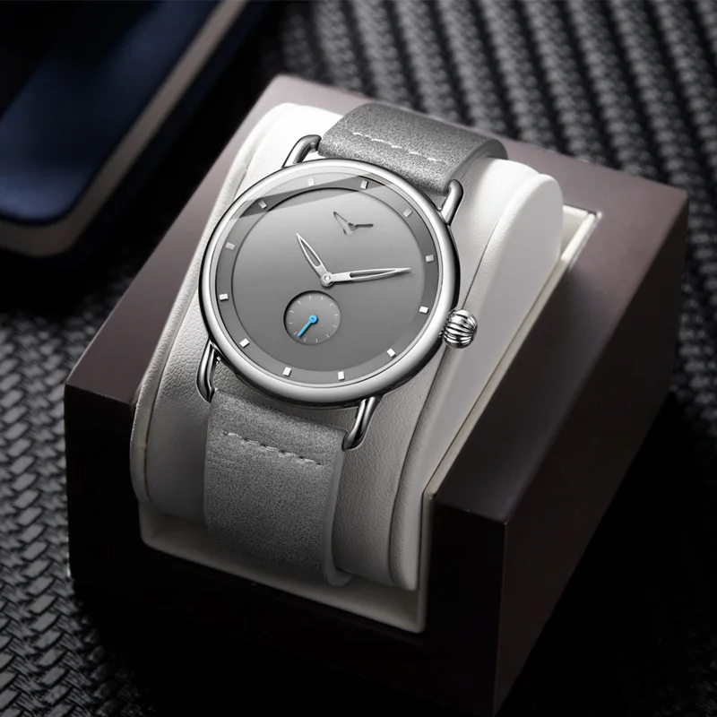 Fashion Casual Simple Men Watch Male Wristwatch Sports Clock Leather Waterproof Quartz Watch Men Relogio Masculino