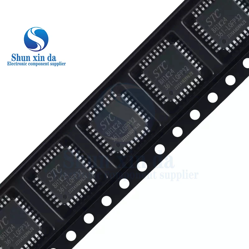 2pcs STC STC8H1K24 STC8H1K24-36I 8H1K24 LQFP32 1T 8051 Microprocessor IC Chip Brand New Authentic