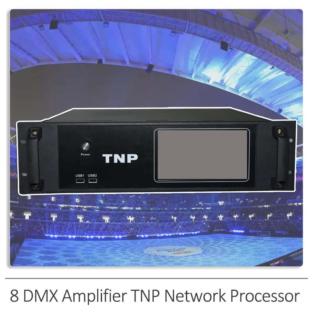 New Professional Stage Lighting Controller Equipment TNP-8DMX Network Processor Control For DJ Disco Party Club Stage Effect