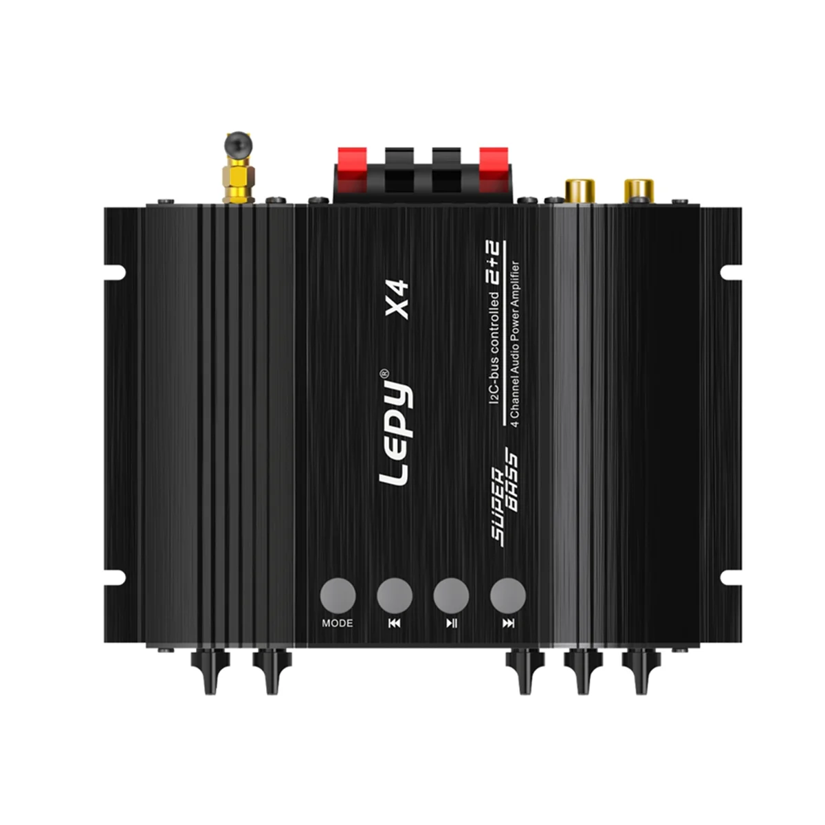 X4 HIFI 4 Channel Bluetooth 5.0 Power Amplifier, Optical Fiber, Coaxial Input, 2.1 Audio Amplificador US PLUG