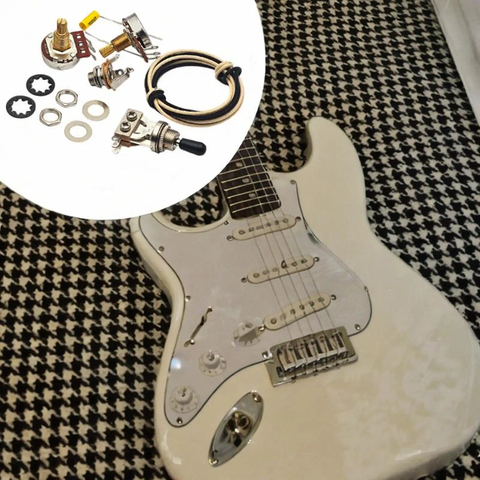 

Предварительно подключенные потенциометры для гитары: профессиональные аксессуары для электрического тюнинга, роторные потенциометры, готовые к установке, с проводкой для замены