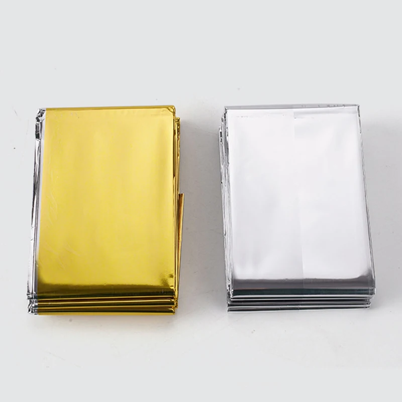 بطانية الإنقاذ في حالات الطوارئ الدفء بقاء بطانية مقاوم للماء بقاء بطانية في الهواء الطلق بطانية حرارية السفر التخييم التنزه #2