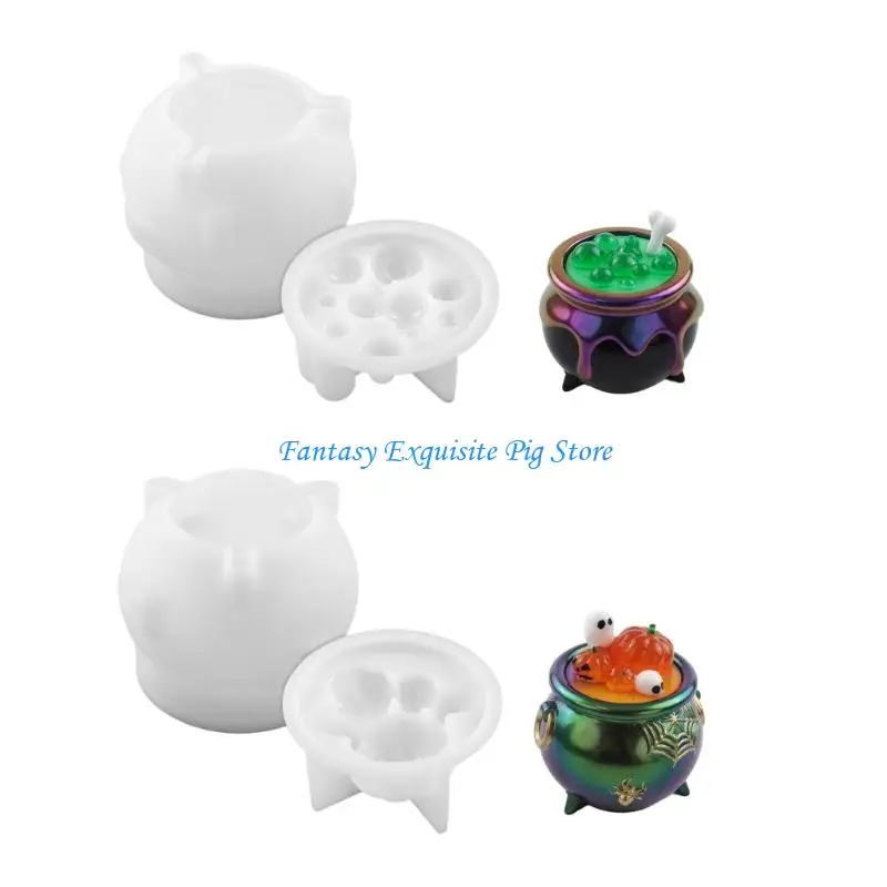 

Многоцелевая силиконовая текстура для котла на Хэллоуин, подходящая для банок с конфетами