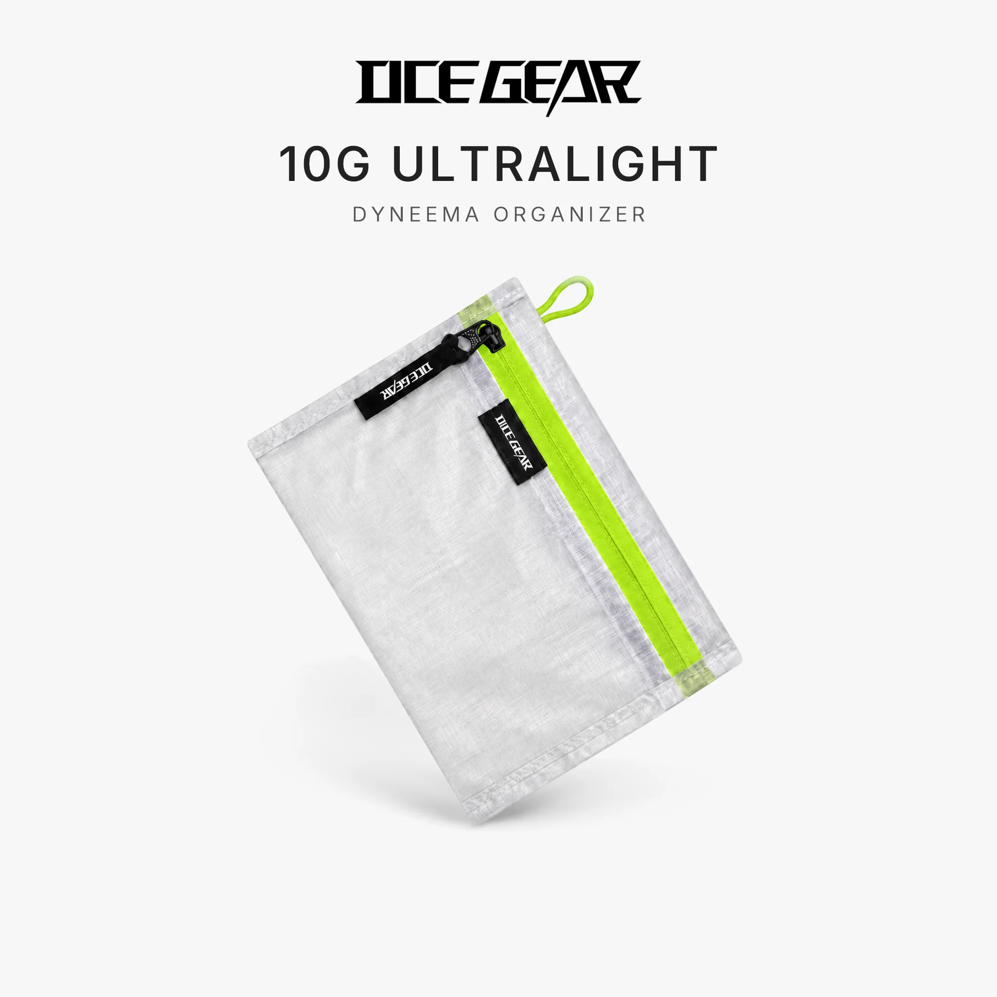 Pochette de rangement ultralégère en Dyneema DCF, sac à fermeture éclair étanche, léger, pour camping, randonnée, voyage, portefeuille, porte-cartes, étui pour passeport