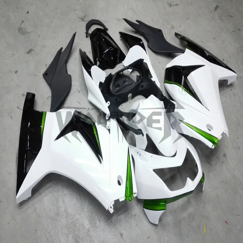 

injection Fairings kit ZX250R EX250 2008 2009 2010 2011 2012 white ZX 250R 08-12 bodywork kit motorcycle fairings
