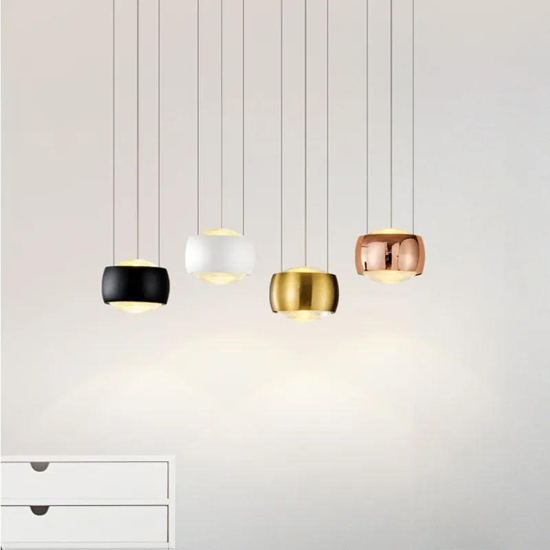 Nordic Livable Golden Pendant Lights Designer Hotel Ball Hanging Lights Bedroom Bedside Small Pendant Lamp Restaurant