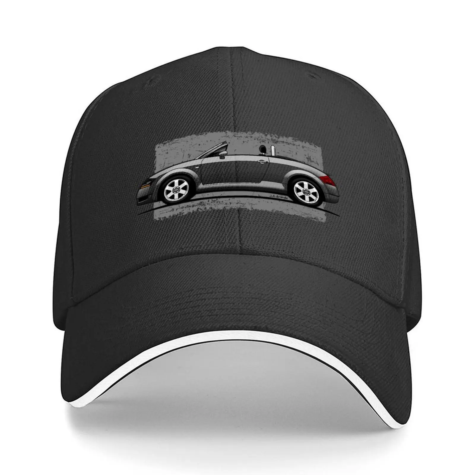 

My hand drawing of the German roadster (transparent) Baseball Cap Custom Cap birthday Sun Hats For Women Men's
