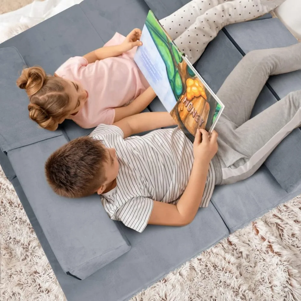 Canapé de jeu modulaire pour enfants, canapé en mousse pour enfants, chambre à coucher, salle de jeux, salle de jouets, enfant en bas âge, confortable, Premium, 7 pièces