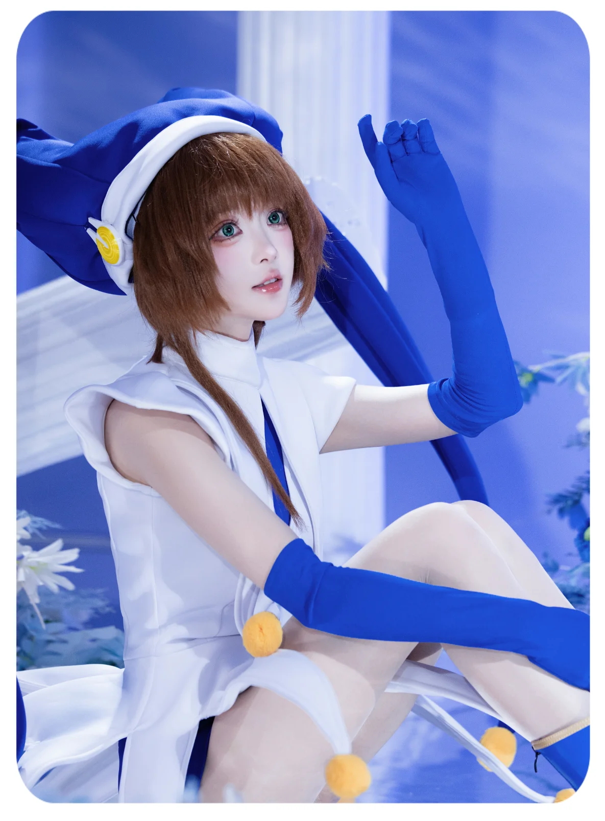 Irelia H Card Captor Sakura Cosplay Costume THE WATERY Card The Blue Clown outfit Cosplays Anime Halloween view 3