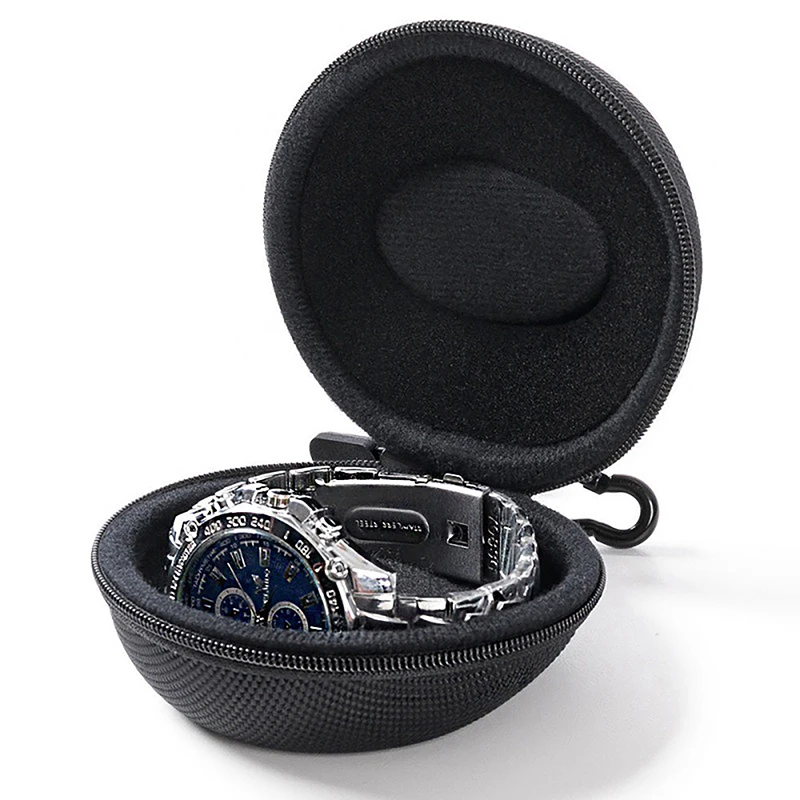 Boîte de rangement portable pour montre unique, étui de voyage, résistant aux chocs, montres-bracelets, montres intelligentes, 1PC