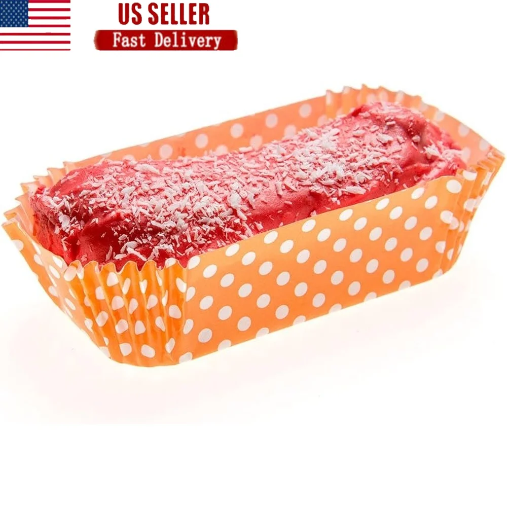 

Durable Disposable Paper Baking Cups 200 Count Polka Dot Design Greaseproof Oven Safe Freezable Elliptical Baking Liners