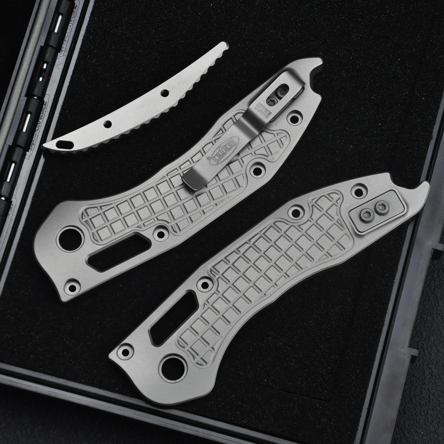 MT Stitch Folding Knife Titanium Handle Full Set Of Accessories Camping Hiking  EDC Tools Knife Parts Men's Gifts