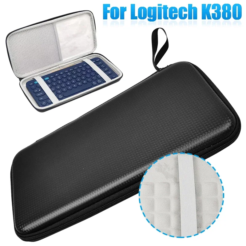 Waterproof Keyboard Storage Bag with Hand Rope Hard EVA Carrying Bags Dust Proof Keyboard Carrying Case for Magic Keyboard