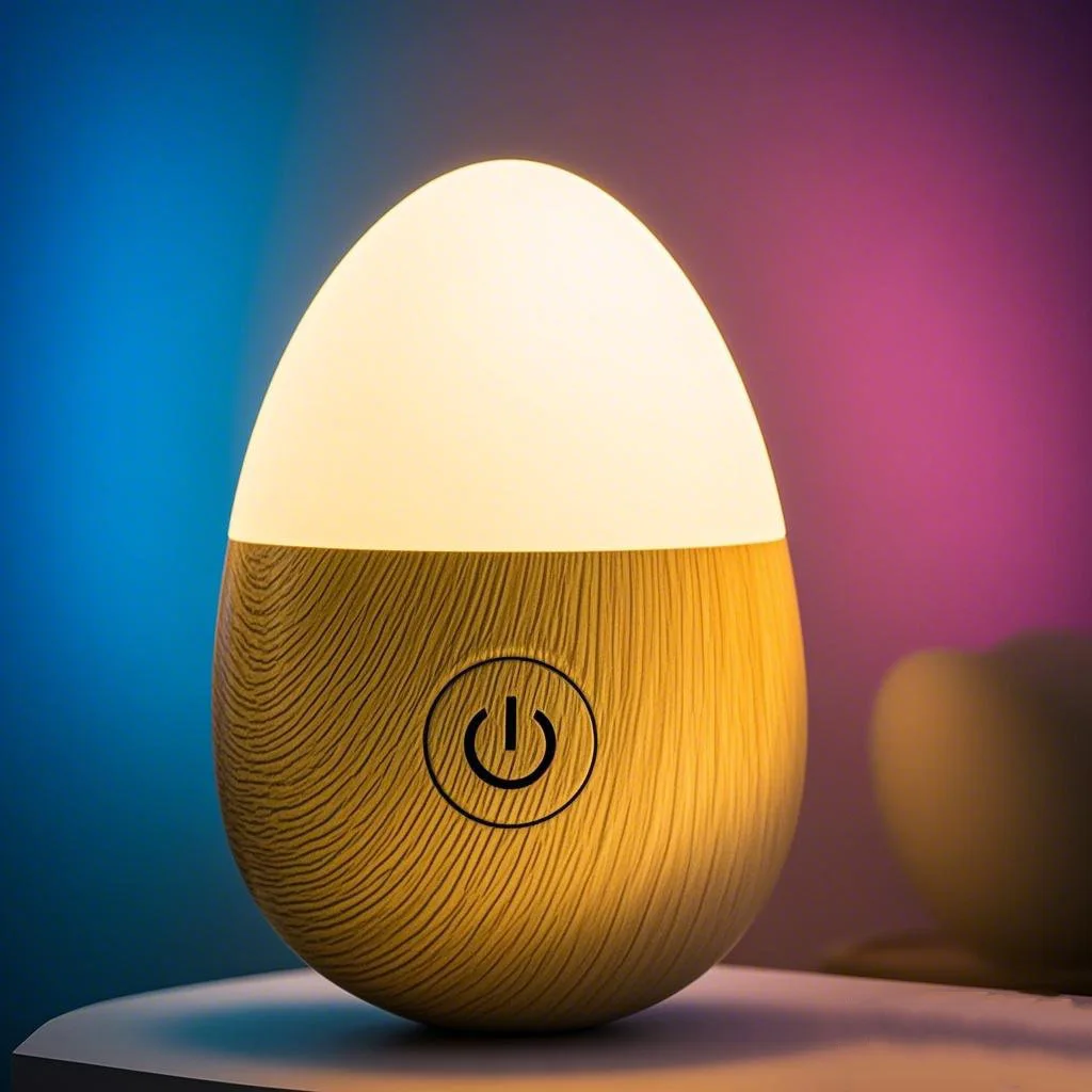 LED قابلة للشحن البيض ليلة ضوء السرير الجدول مصباح الإبداعية RGB الزخرفية Tumbleweed الغلاف الجوي ضوء غرفة نوم النوم ليلة Lig