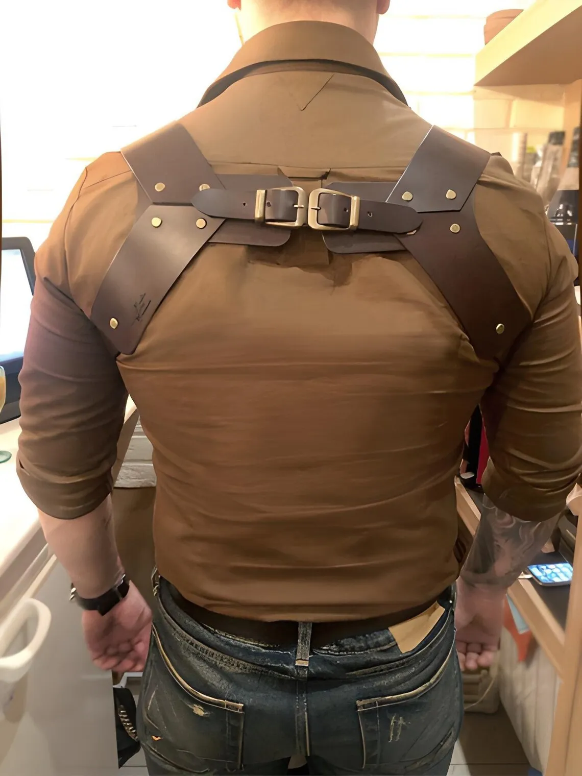 

Vintage Medieval Renaissance Men's Gothic Steampunk Leather Belt Halloween Carnival Party Cosplay Costume Accessories Props 2025
