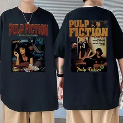 Movie Pulp Fiction Mia Wallace Print T-shirts Quentin Tarantino Tshirt Men Women Casual Vintage T Shirt Male Cool Oversized Tees