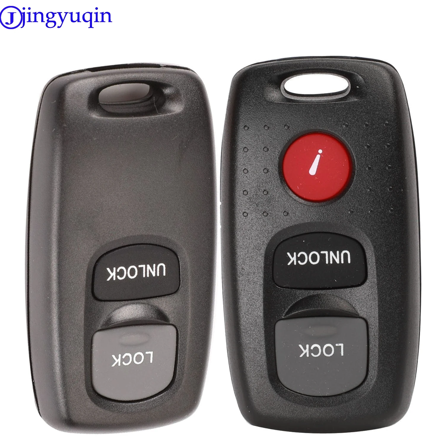 jingyuqin 2/3B Remote Key Case Shell Cover for Mazda 2 3 6 323 626 Key Blank Keyless Entry Fob 2 Buttons Car Key