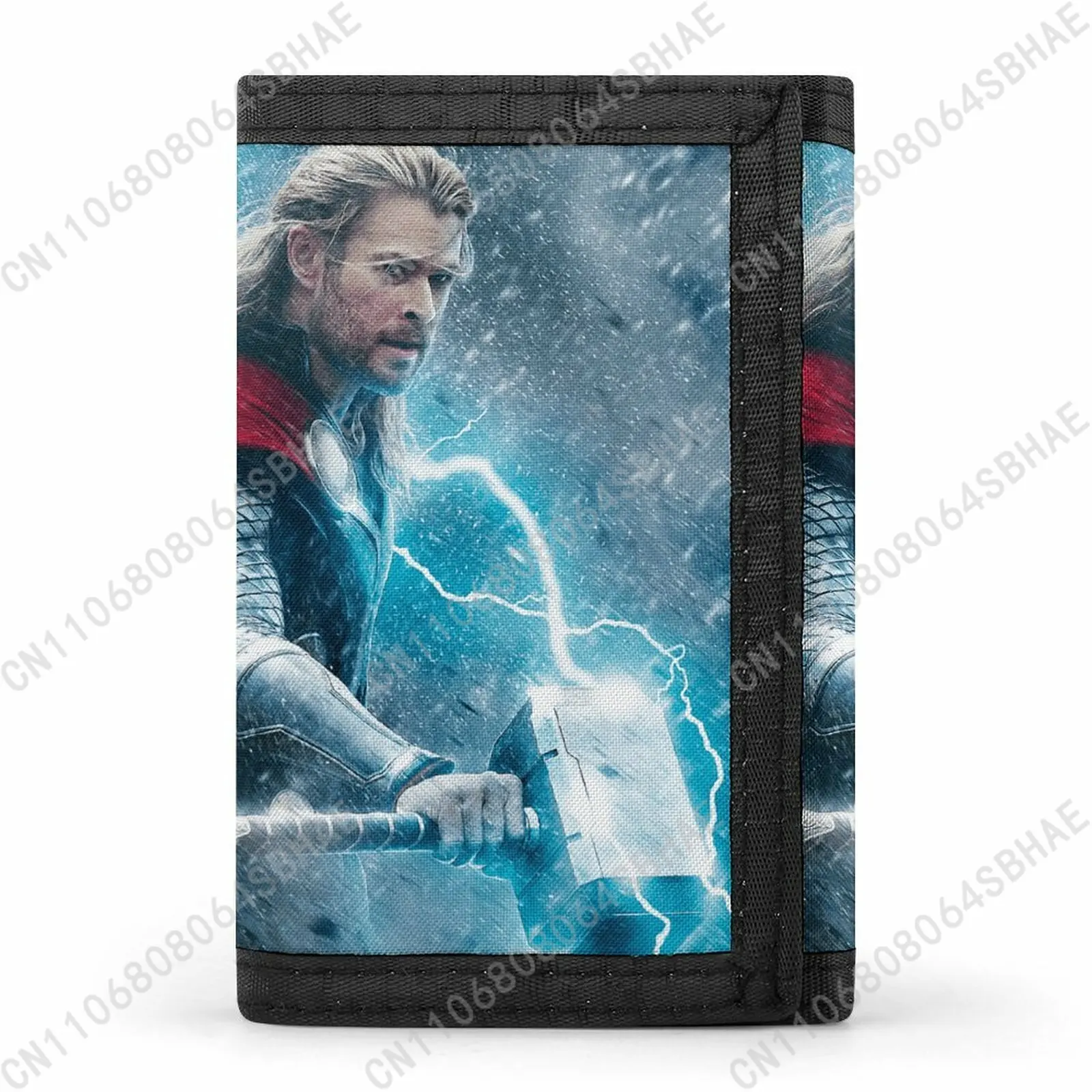 

Marvel The God of Thunder Tri Fold Wallet Teenage Girls Boys Slim 3 Fold Card Personalized Pattern Purse Daily Use Cosplay