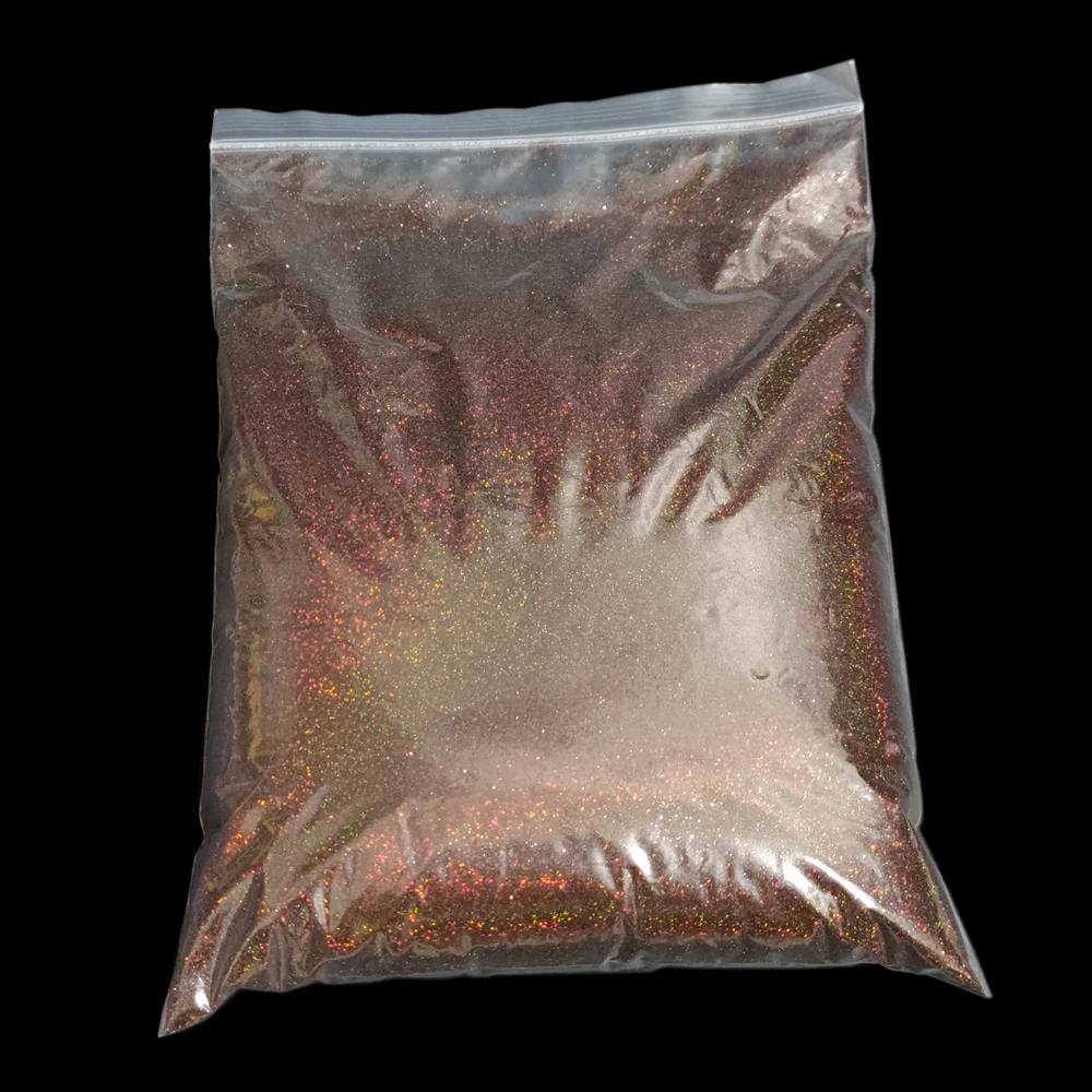 1000 جرام 0.2 مللي متر غرامة الليزر بريق مسحوق مجموعة سباركلي قوس قزح الخطي المجسم الغبار لمسمار الفن المبهر سيمفوني بريق #6