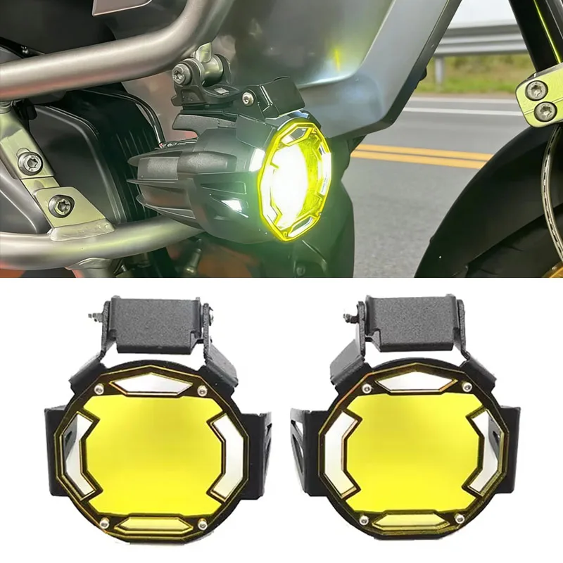 Motorcycle Flipable Fog Light Protector Guard Lamp Cover For BMW R1300GS R 1300 GS GS1300 2024 2025