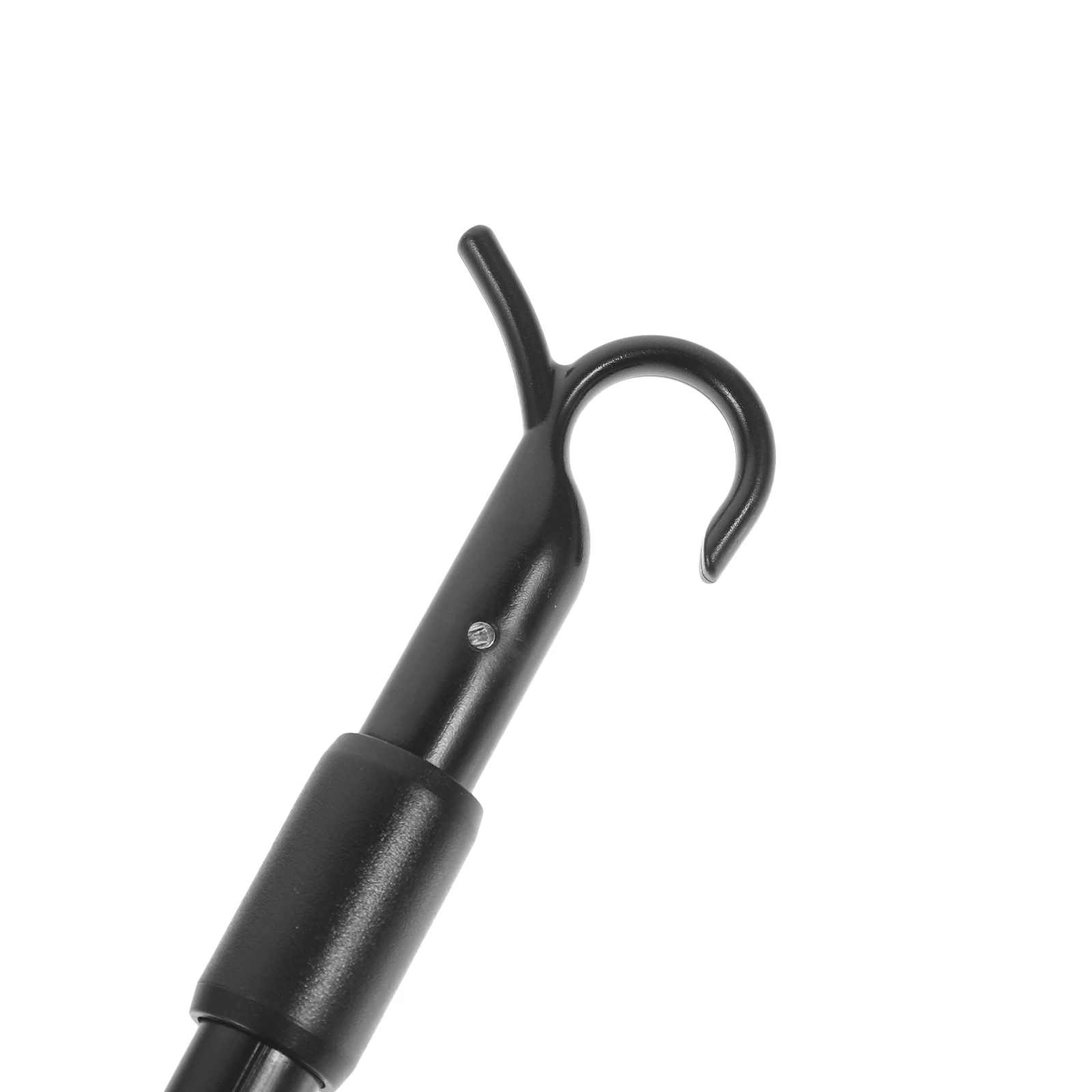 

60CM Adjustable Aluminum Telescopic Curtain Rod Black Retractable Drapery Pull Wand for Curtains Lightweight Sturdy Anti Rust
