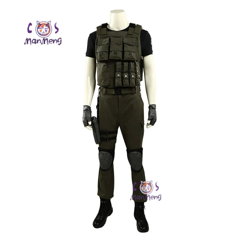 Volwassen Man Carlos Oliveira Cosplay Kostuum Met Vest Broek En Accessoires Halloween Comic Con Fancy Dress Custom Made Outfit