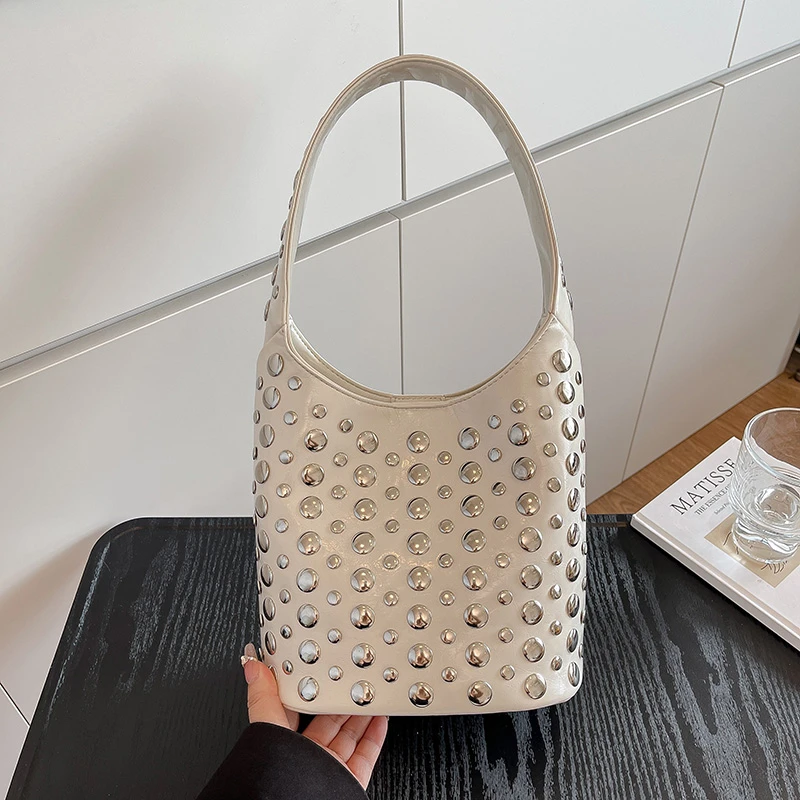 

Commuter Shopper Bag With Large Capacity Business Leisure Style And Trendy Simple Solid Color Option