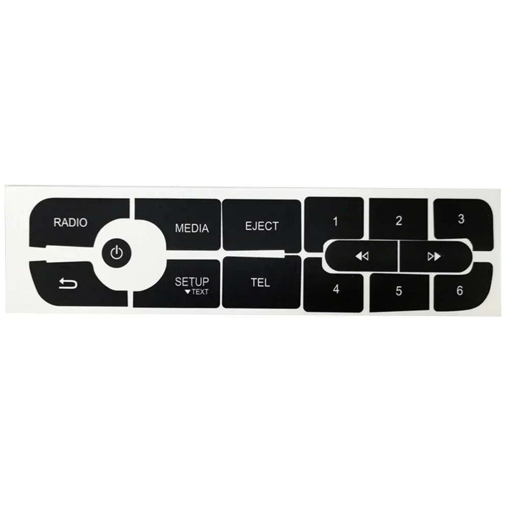 

Car CD Radio Audio Button Repair Decals Sticker For Megane FOR Master FOR Scenic 3 150X50MM For LHD Vehicles Stickers