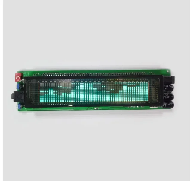 VFD Music Spectrum DIY25 Frequency Division 17 Level LED Screen Display Single Power 12-24V Complete Set of Accessories