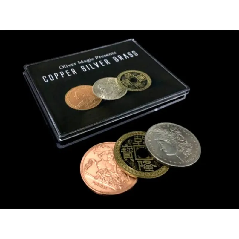 

Медь Серебро Латунь (CSB) Оливера Волшебная монета Фокусы Крупным планом Магия Маги Волшебники Реквизит Игры Иллюзии Уловки