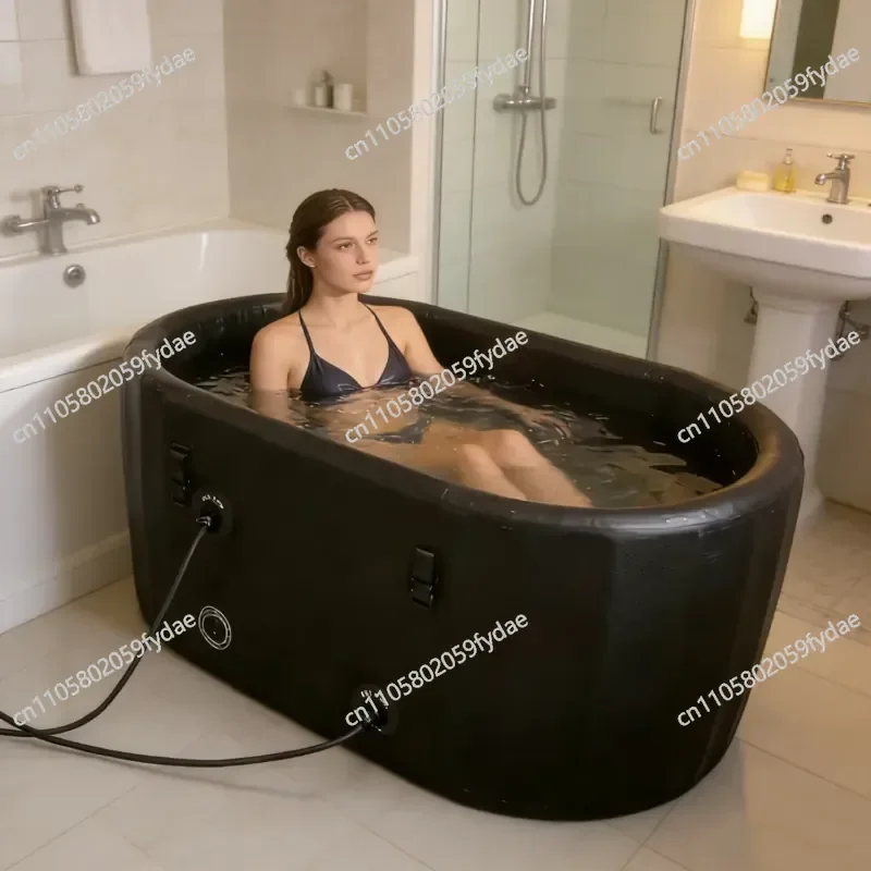 High Quality Wholesale PVC Inflatable Ice Tub, Oval Bathroom Tub, Covered Tub, Tub Accessories