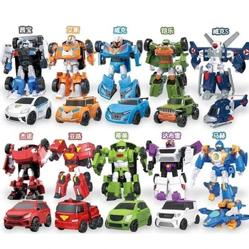 Korea Tobot Transformation Robot Toys Anime Cartoon Brothers Tobot Deformation Car Action Figure Great Vehicle for Children Gifts