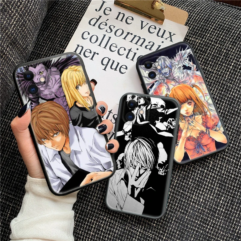 56TY Death Note Anime Soft Case for Redmi Note 11 11S 10 10T 10 Pro Max 10S 9T 9 9S 8 8T 7 Xiaomi Mi 11 11I 12 12X